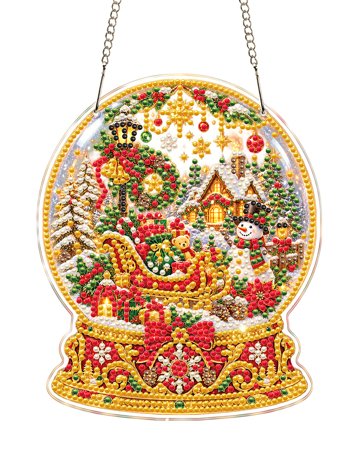 kaayee-christmas-crystal-ball-suncatcher-bastelset-20-cm image 1
