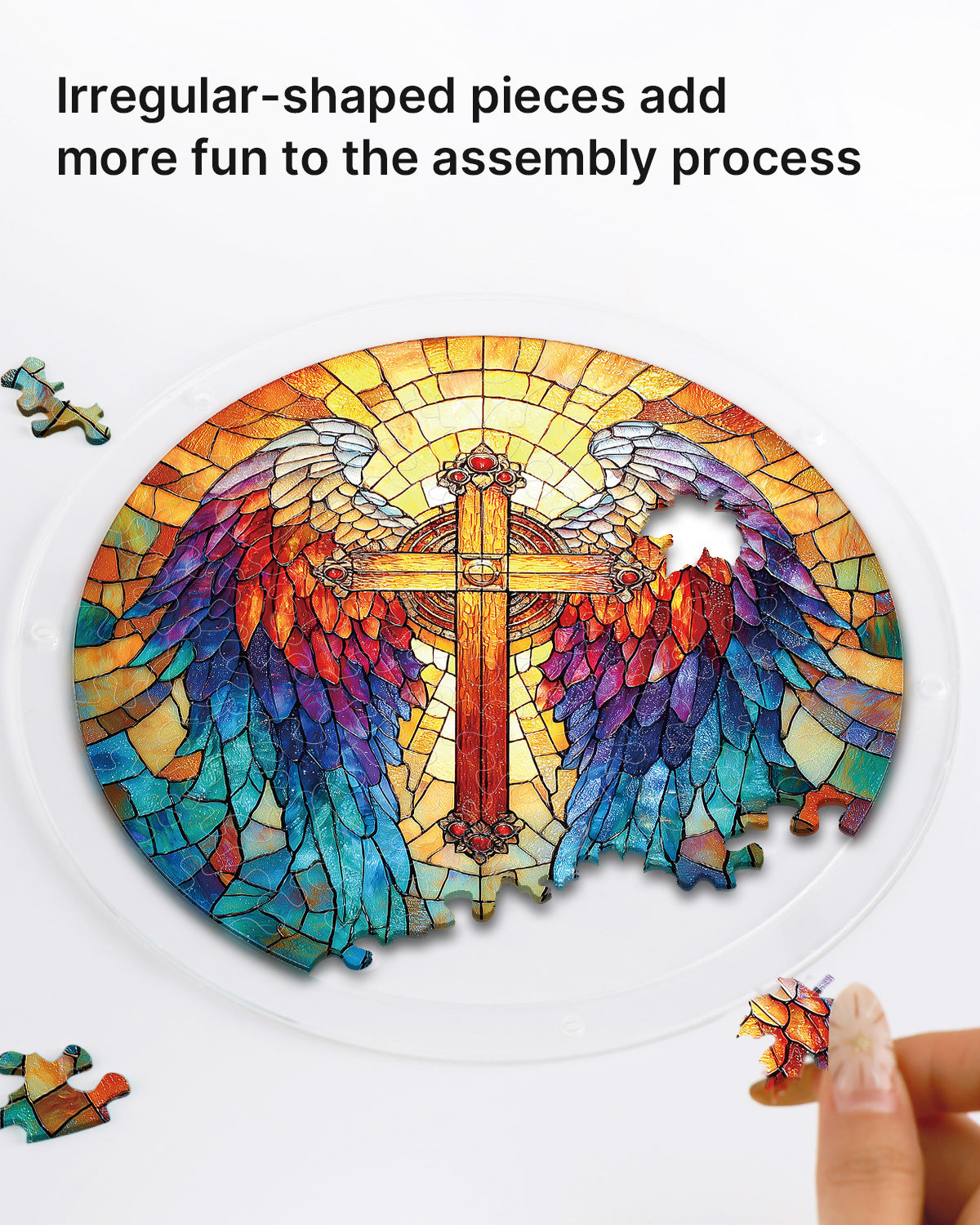 kaayee-suncatcher-rainbow-angel-cross-fensterbild-medium image 2