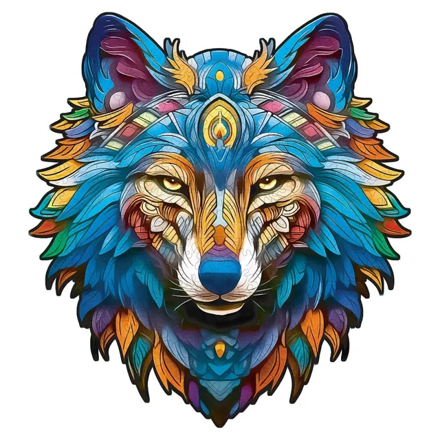 kaayee-wooden-puzzle-majestic-wolf-holzpuzzle-medium image 1