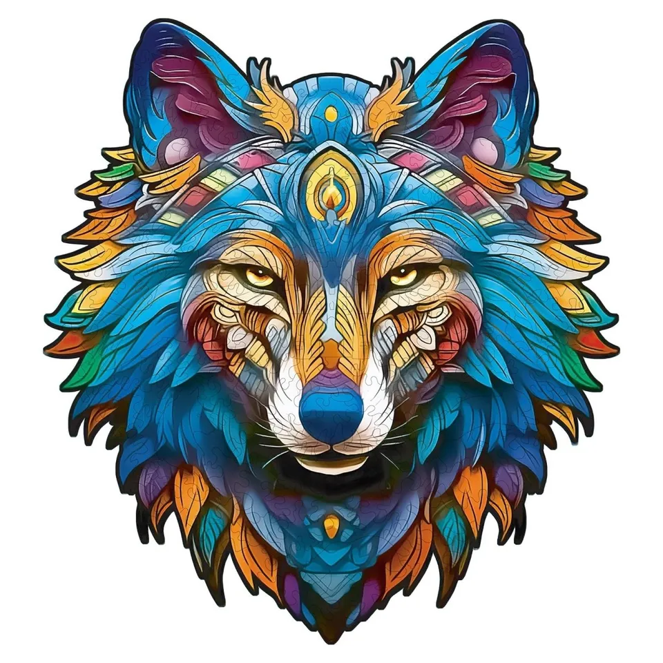 kaayee-wooden-puzzle-majestic-wolf-holzpuzzle-medium image 1