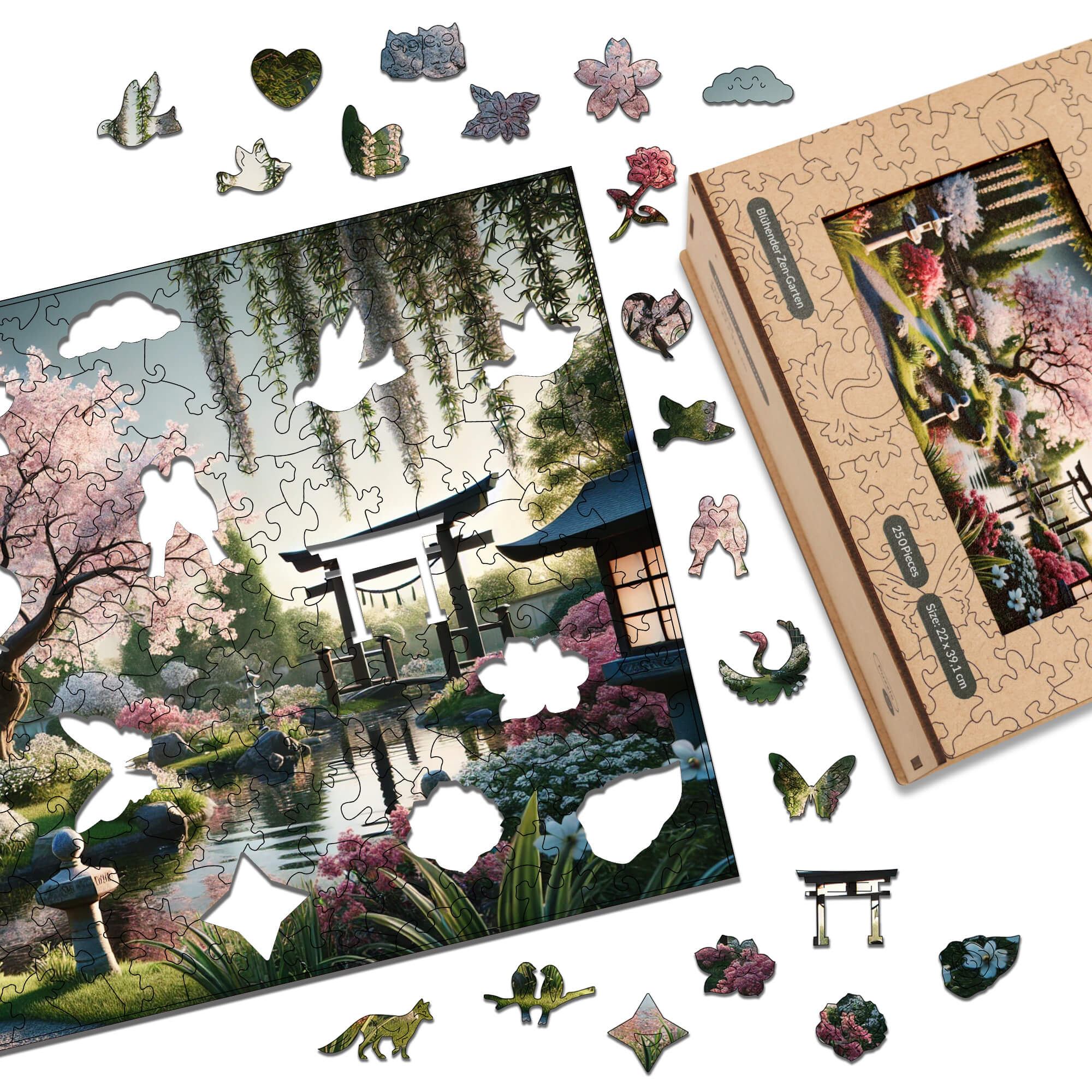 magicholz-bl-hender-zen-garten-holzpuzzle-250-teile-box image 3