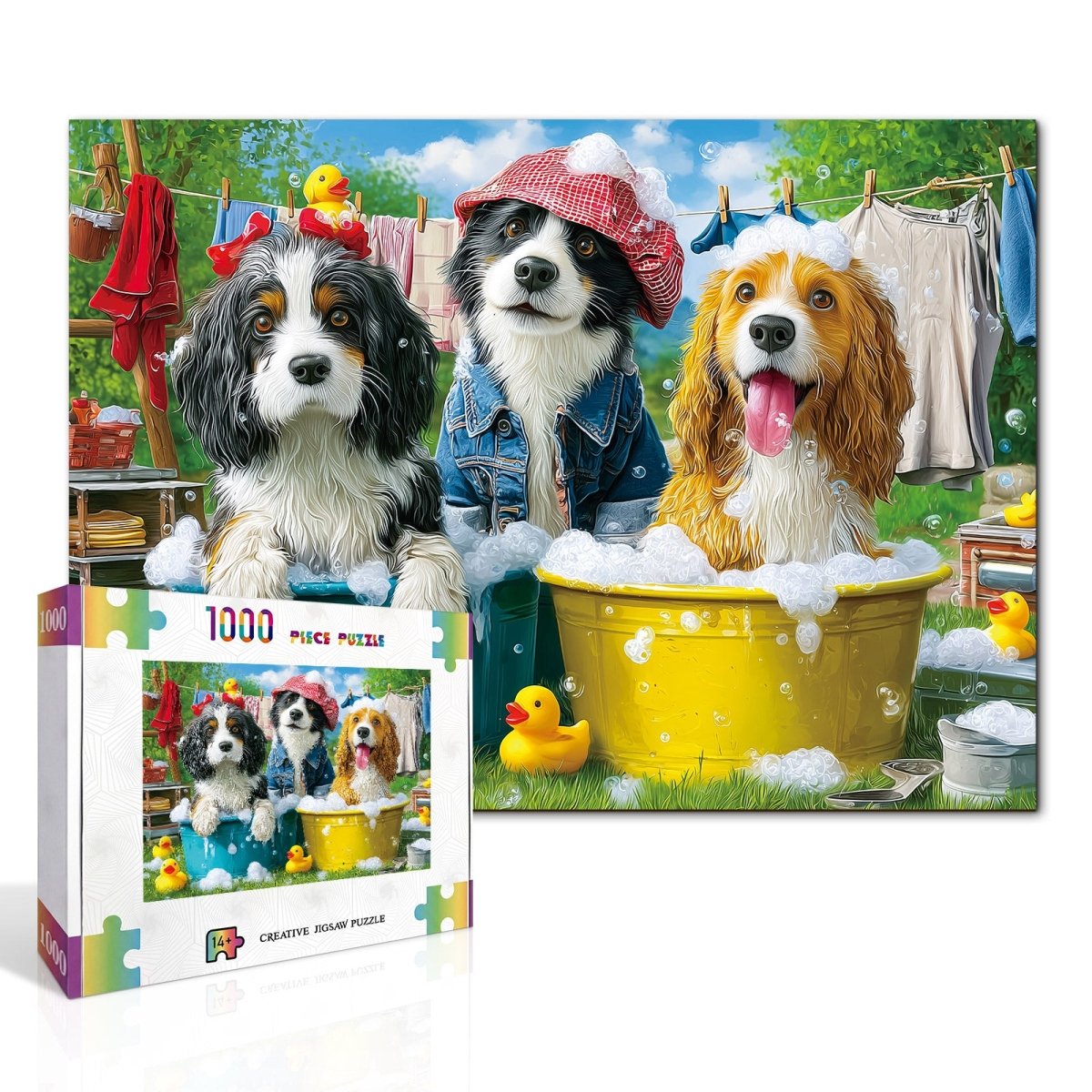 kaayee-bubble-pup-squad-1000-teile-puzzle-standard-edition-hunde image 2