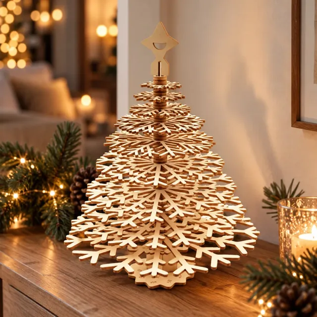 magicholz-3d-puzzle-weihnachtsbaum-holzbausatz-natur-1-st-ck image 1