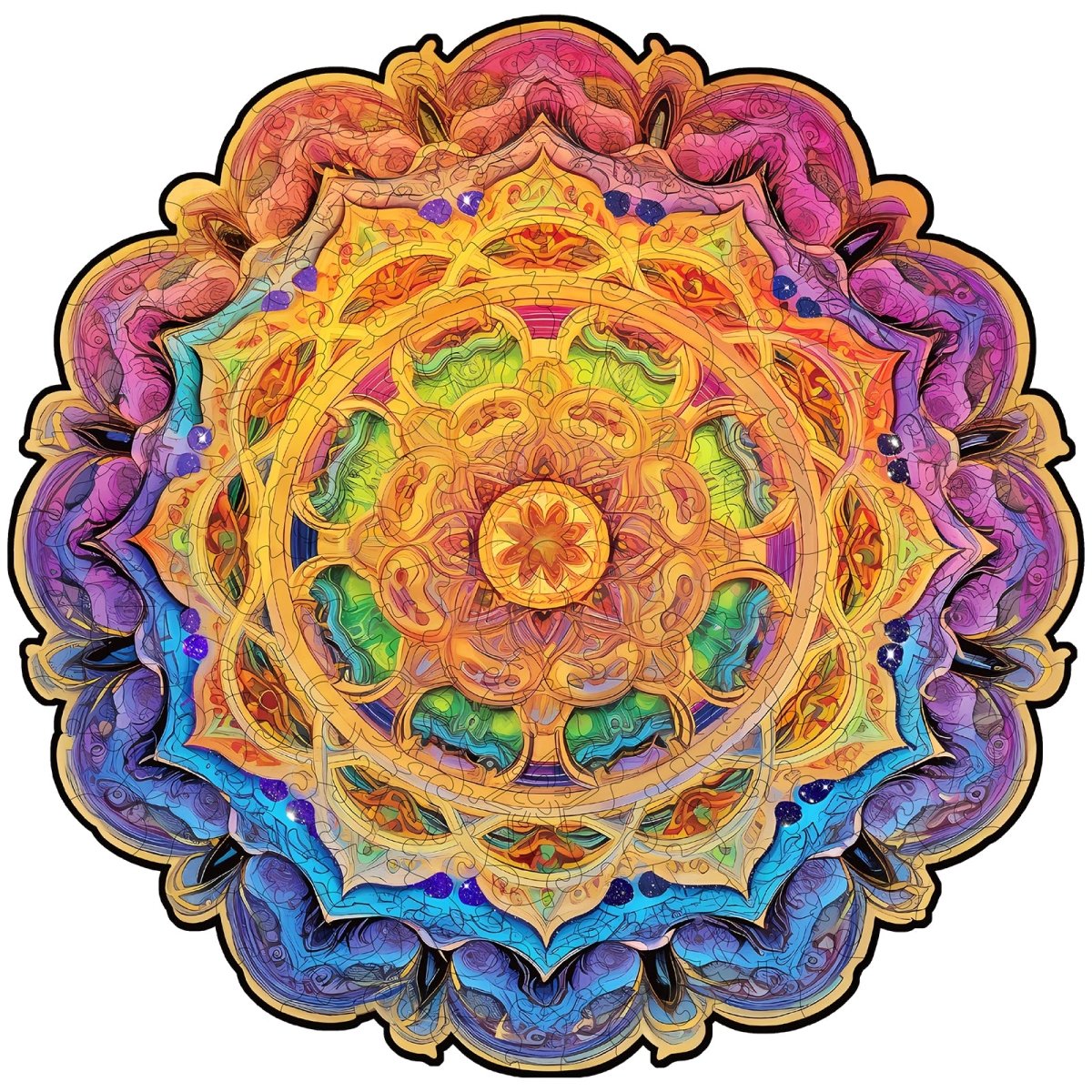 kaayee-mandala-holzpuzzle-medium-buntes-muster image 1