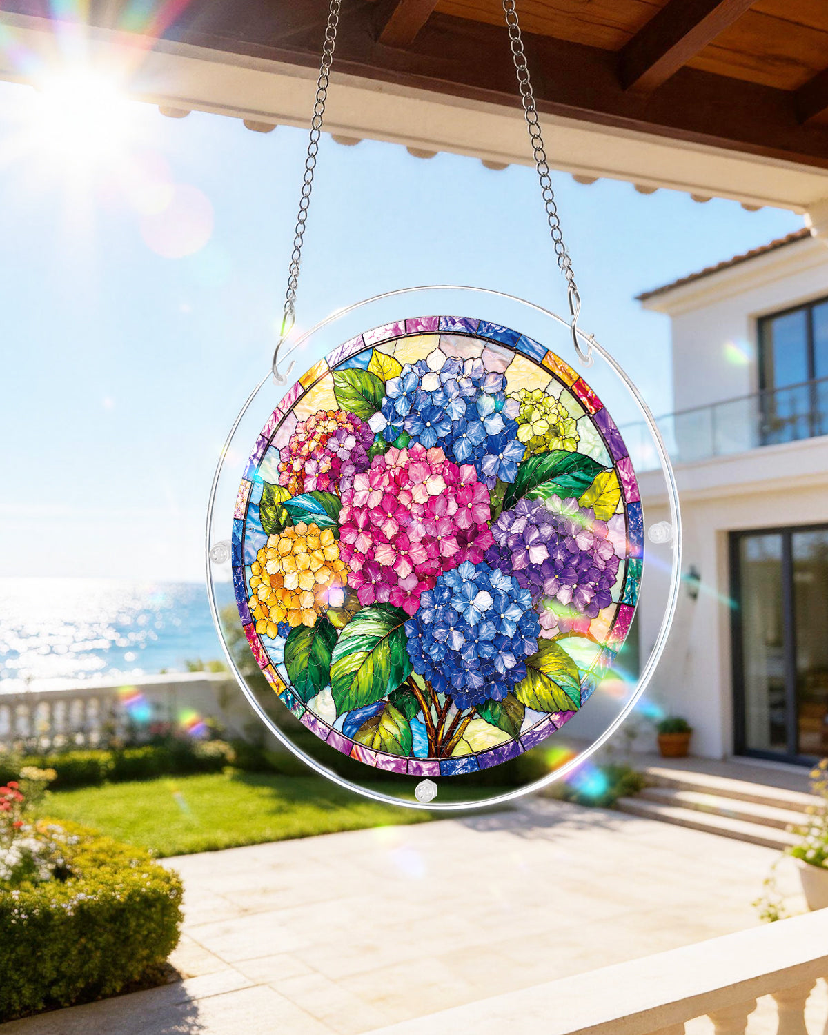 kaayee-suncatcher-puzzle-hydrangea-in-bloom-sonnenf-nger-medium-20-8-cm image 8
