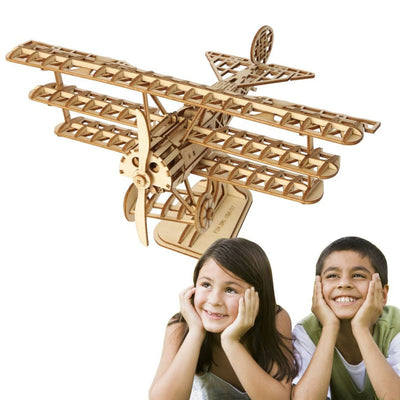magicholz-3d-puzzle-flugzeug-dreidecker-holzmodell image 3