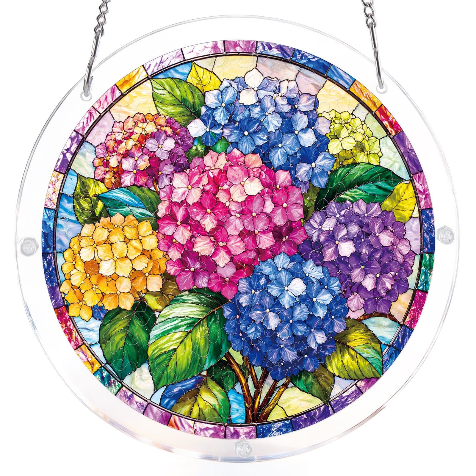 kaayee-suncatcher-puzzle-hydrangea-in-bloom-sonnenf-nger-medium-20-8-cm image 7