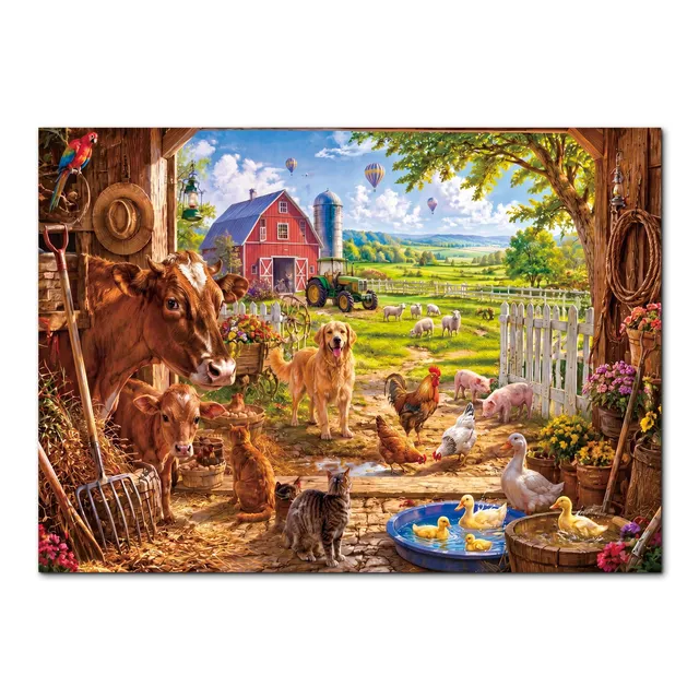 kaayee-sunny-farmyard-puzzle-1000-teile-standard-edition image 1