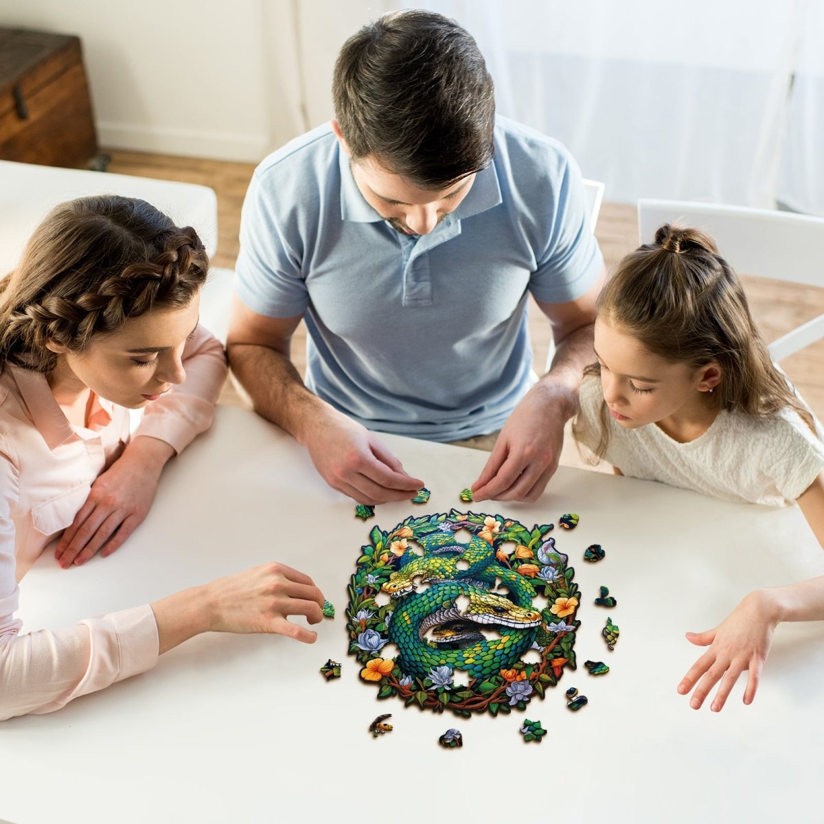 kaayee-wooden-puzzle-snake-family-holzpuzzle-m-schlangenmotiv image 7