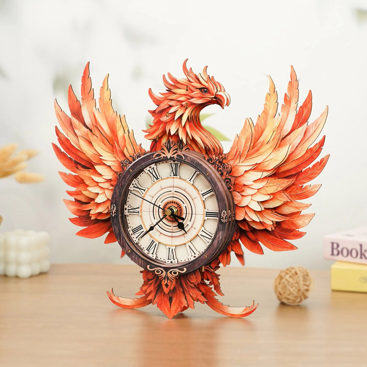 kaayee-clock-kit-flame-phoenix-holzuhr-bausatz-ph-nix image 2