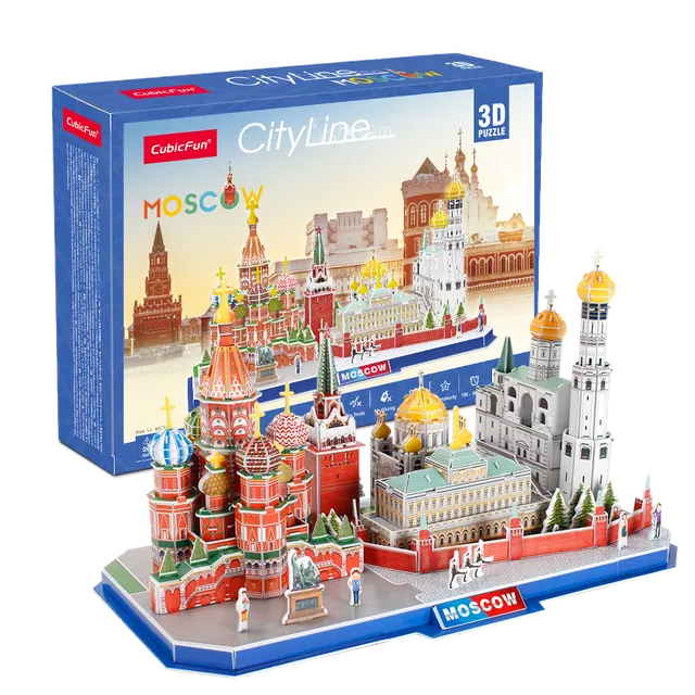 cubicfun-city-line-mc266h-moscow-3d-puzzle-moskau image 1