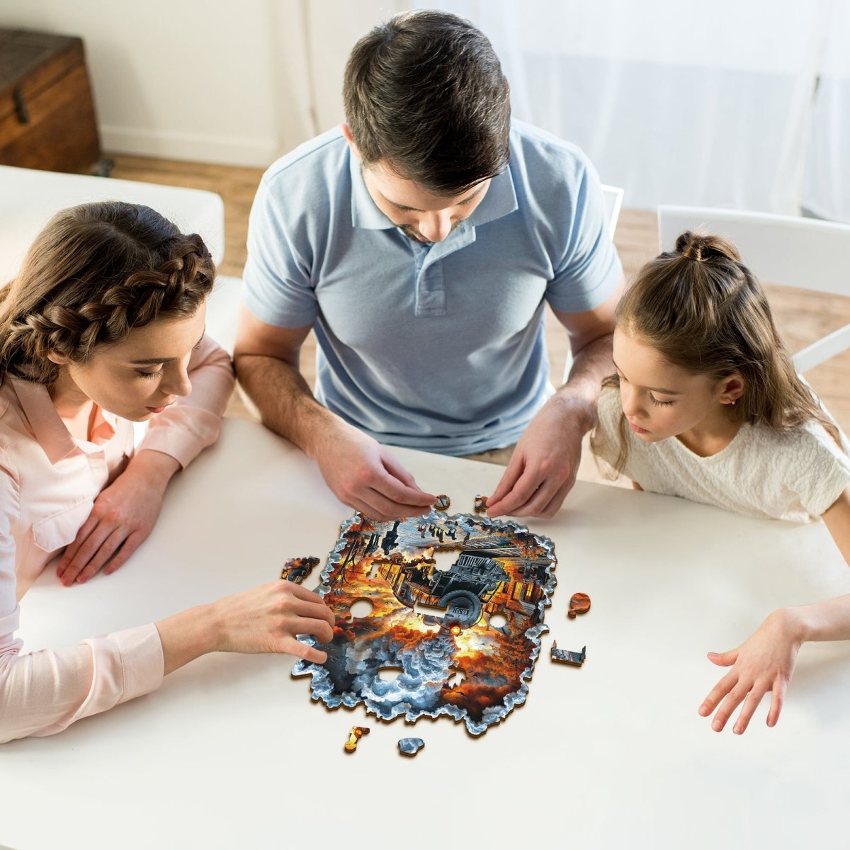 kaayee-wooden-puzzle-retro-steam-train-holzpuzzle-mittel-zug image 7