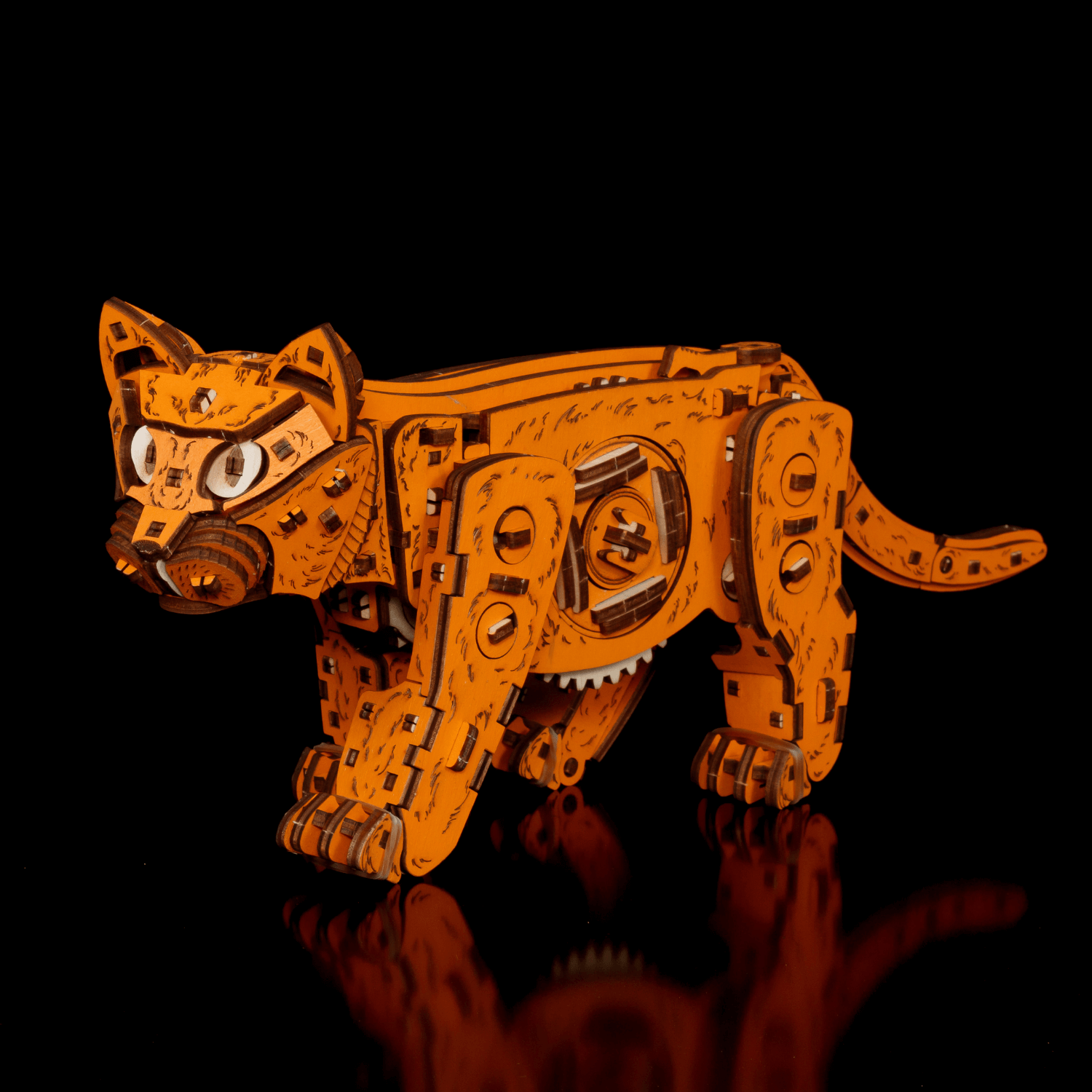 magicholz-mechanisches-k-tzchen-ginger-3d-holzpuzzle-236-teile image 7
