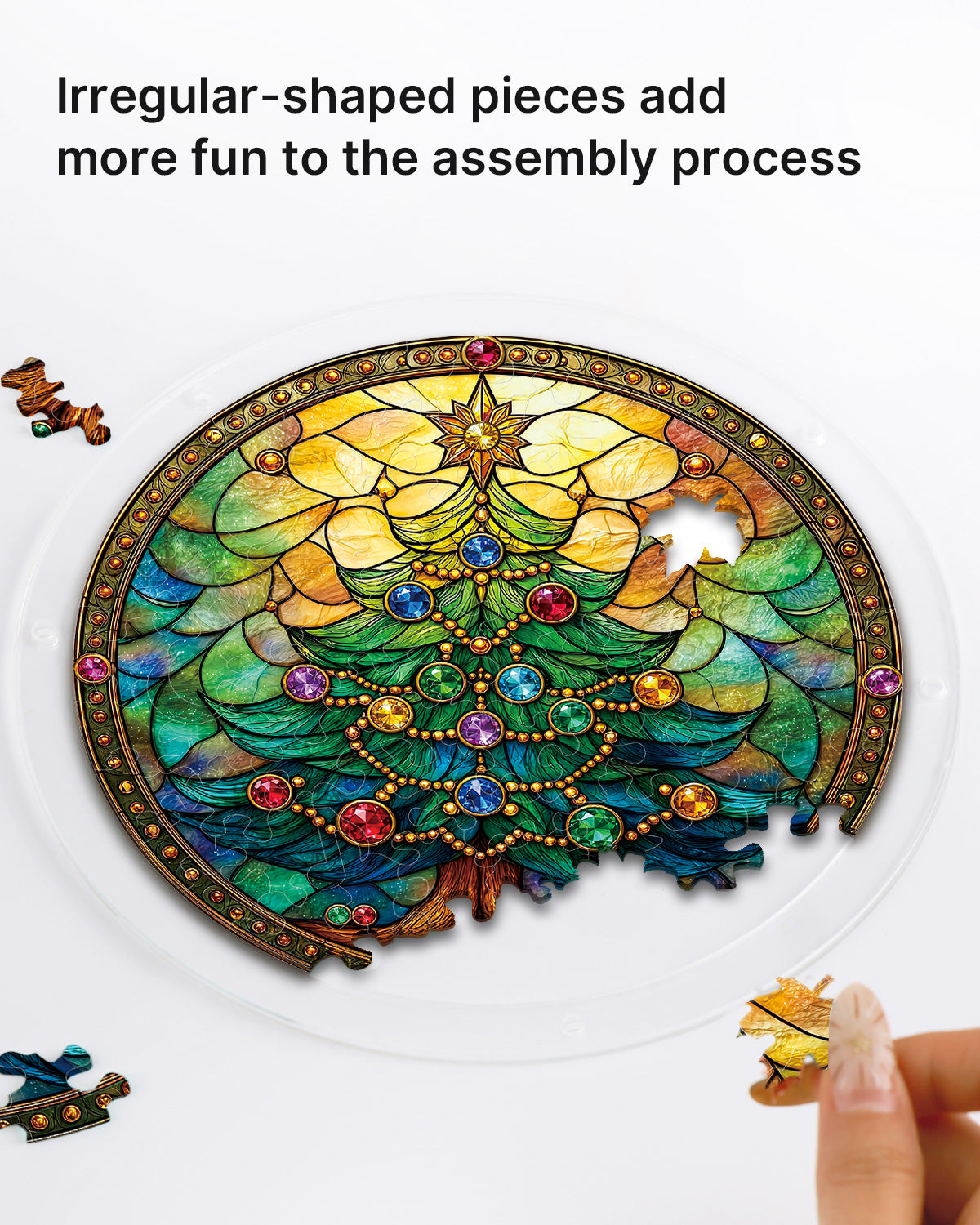 kaayee-suncatcher-puzzle-jeweled-christmas-tree-fensterbild-small image 2
