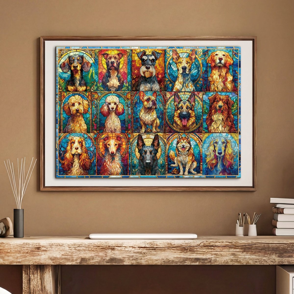 kaayee-cardboard-sea-glass-dog-kartonpuzzle-1000-teile-standard image 5