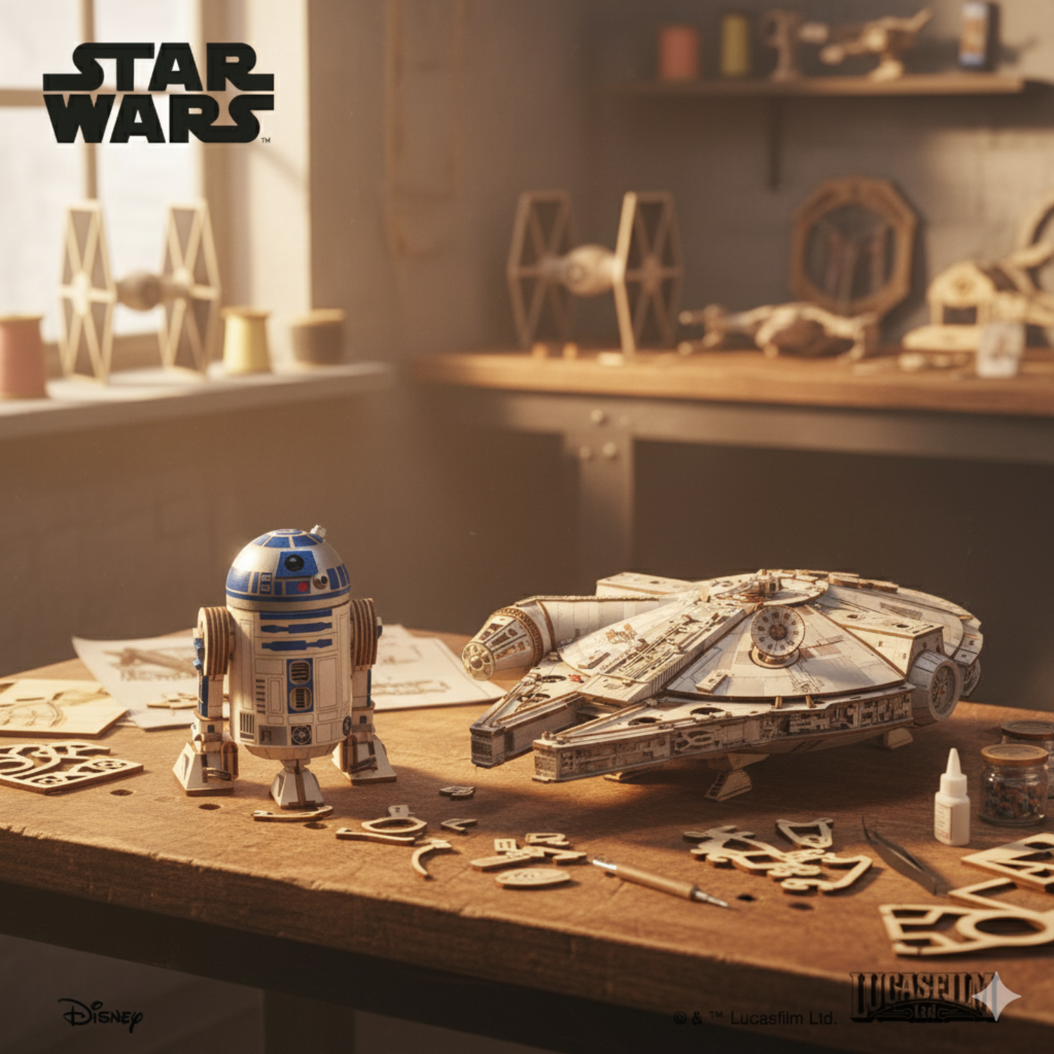 magicholz-mission-rebellion-r2-d2-falcon-holzbausatz-set image 6
