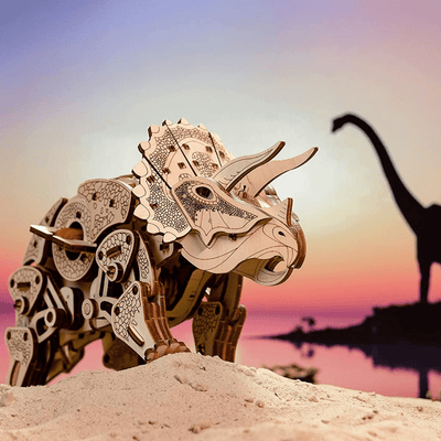 magicholz-triceratops-dinosaurier-holzbausatz-mit-motor image 5