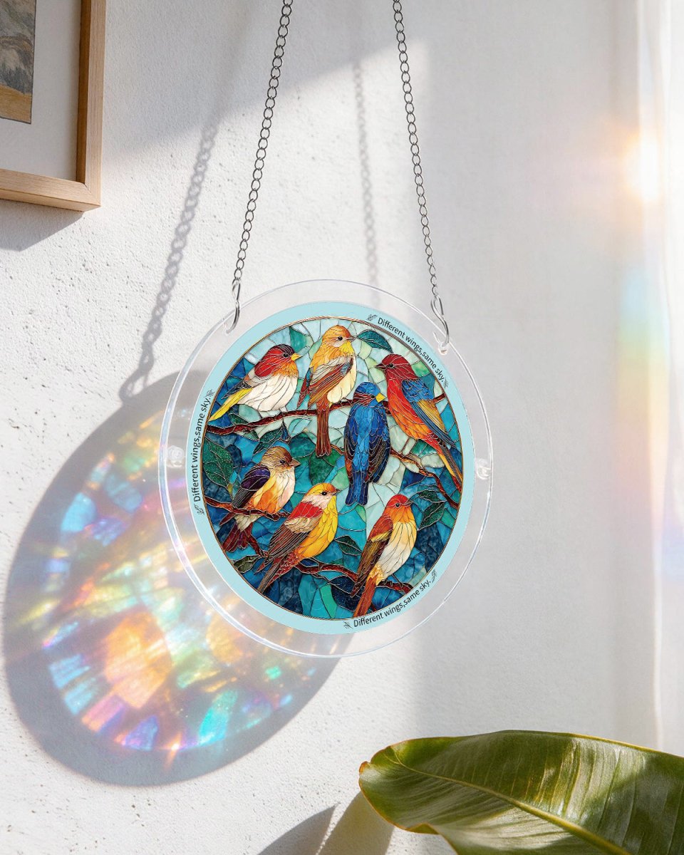 kaayee-suncatcher-puzzle-feather-haven-fensterbild-small-acryl image 6