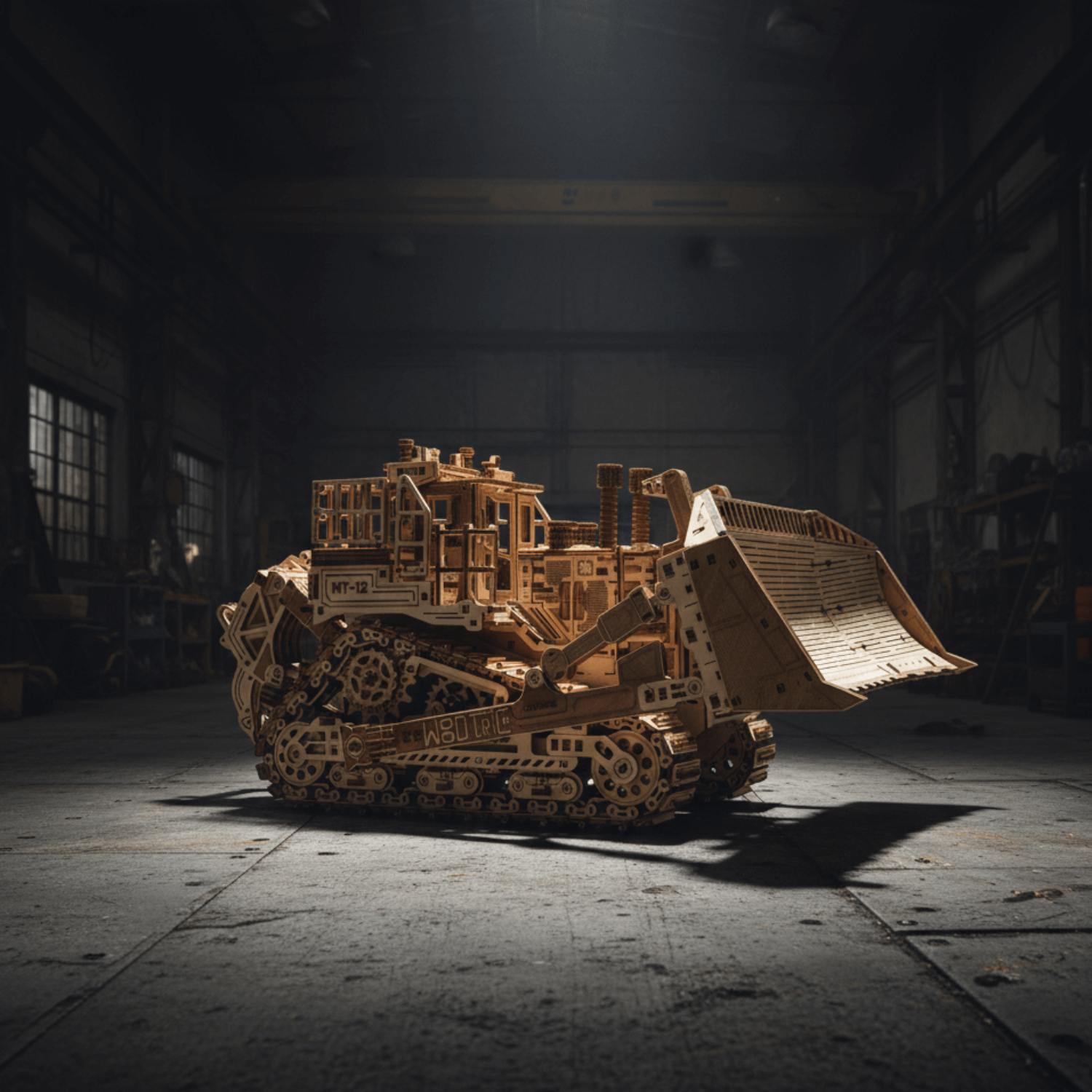 magicholz-terrain-titan-bulldozer-holzbausatz-1715-teile image 2