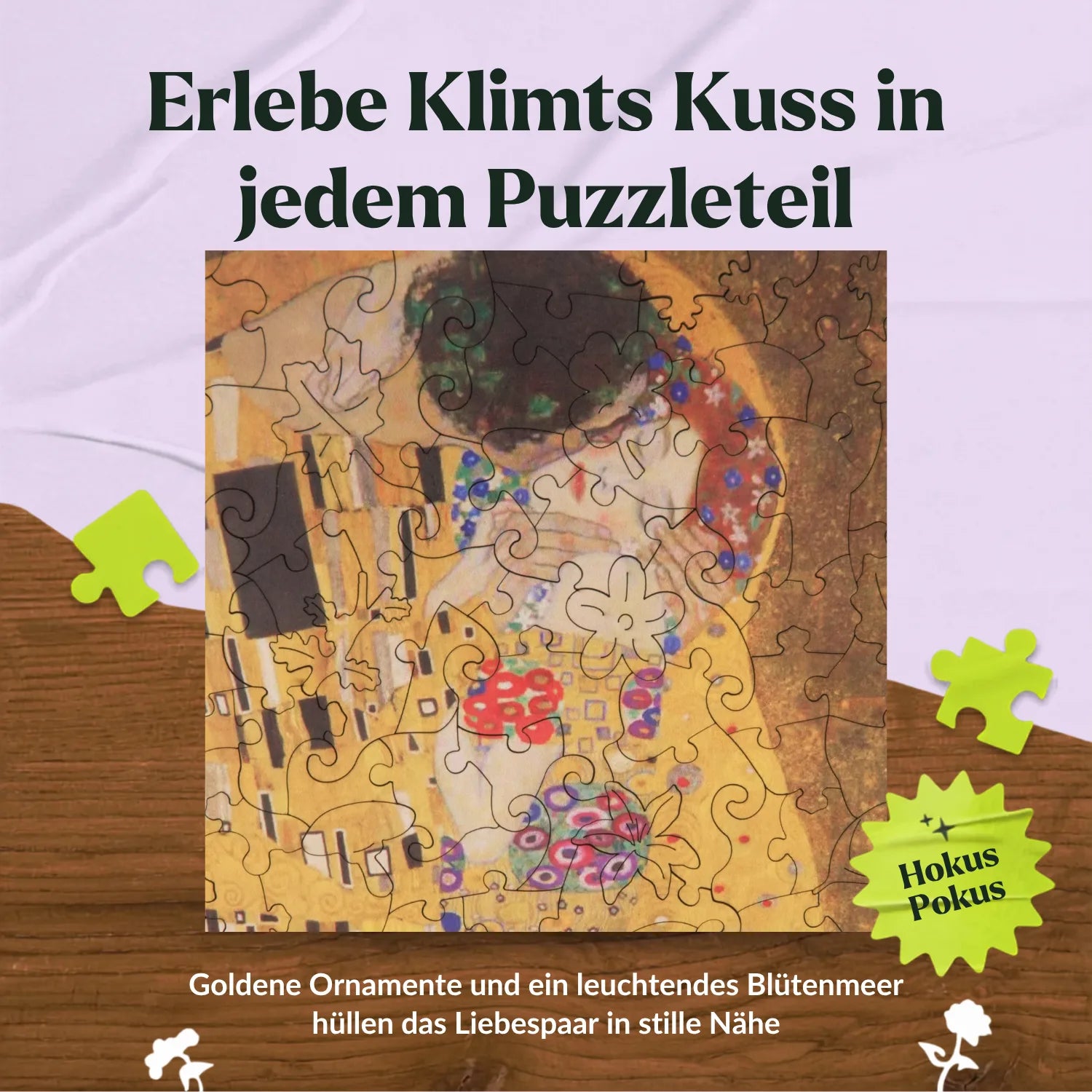 magicholz-der-kuss-klimt-holzpuzzle-gold-mit-28-spezialteilen image 4