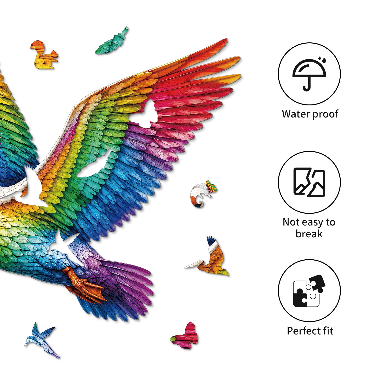 kaayee-wooden-rainbow-wings-holzpuzzle-medium-fl-gel image 2