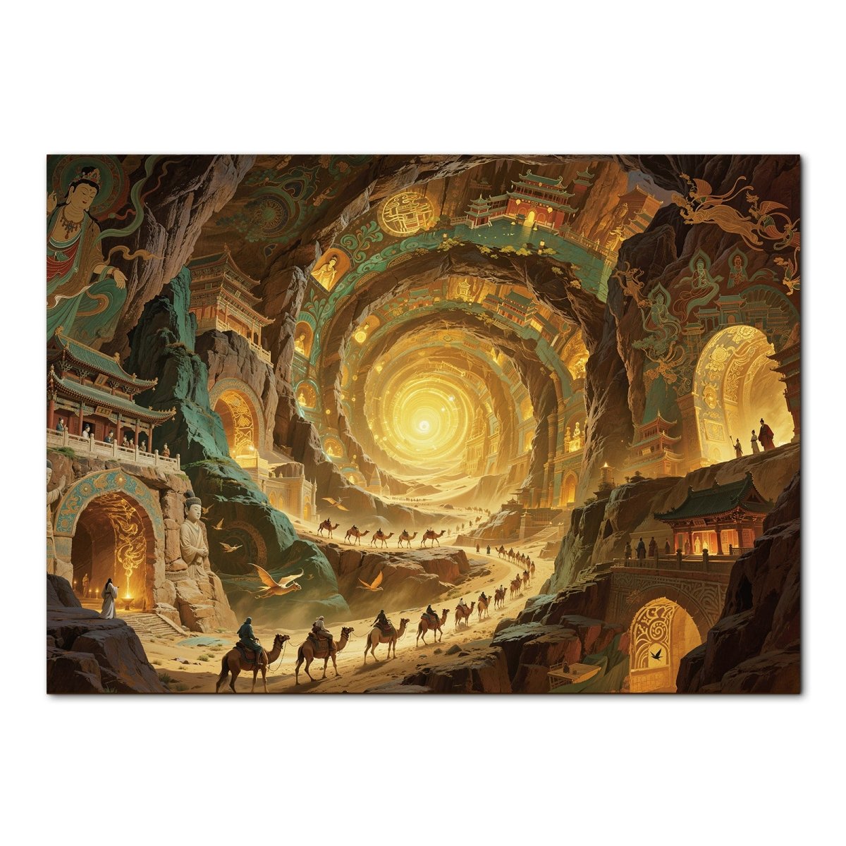 kaayee-cardboard-puzzle-celestial-grotto-1000-teile-eco image 1