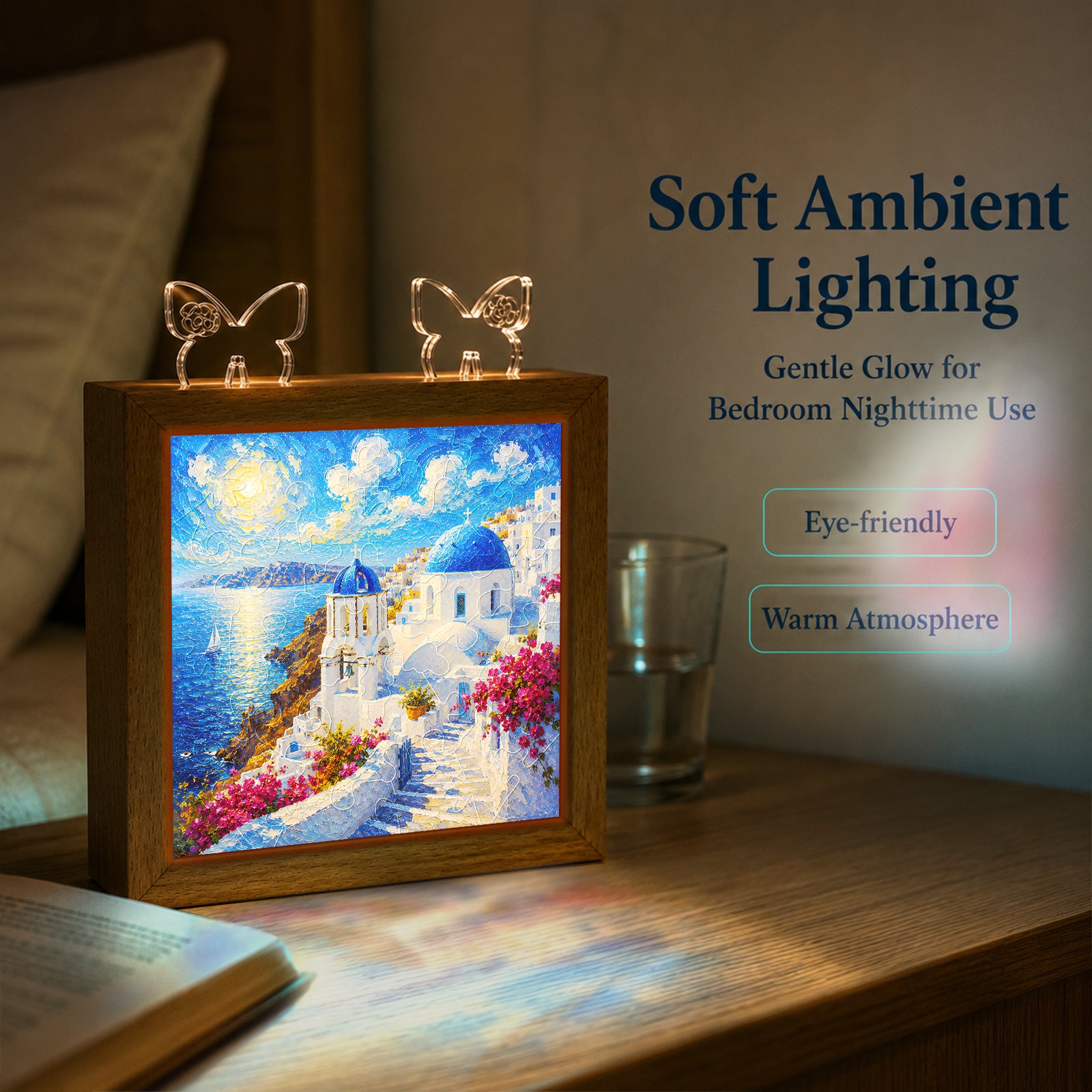 kaayee-santorini-sunlight-nachtlicht-acryl-holzrahmen image 5
