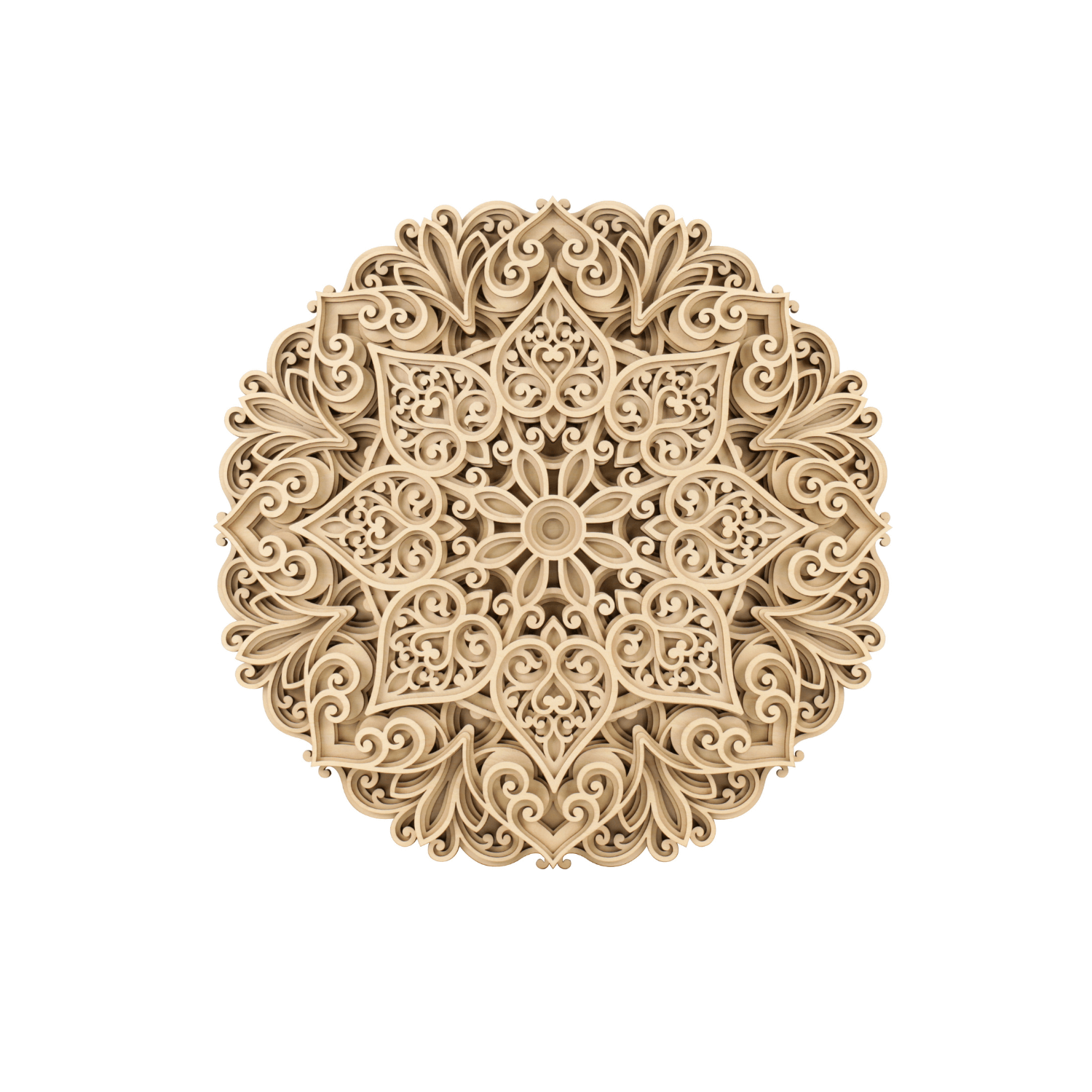magicholz-zen-circle-3d-wandbild-holz-rund-42-cm-mandala image 1