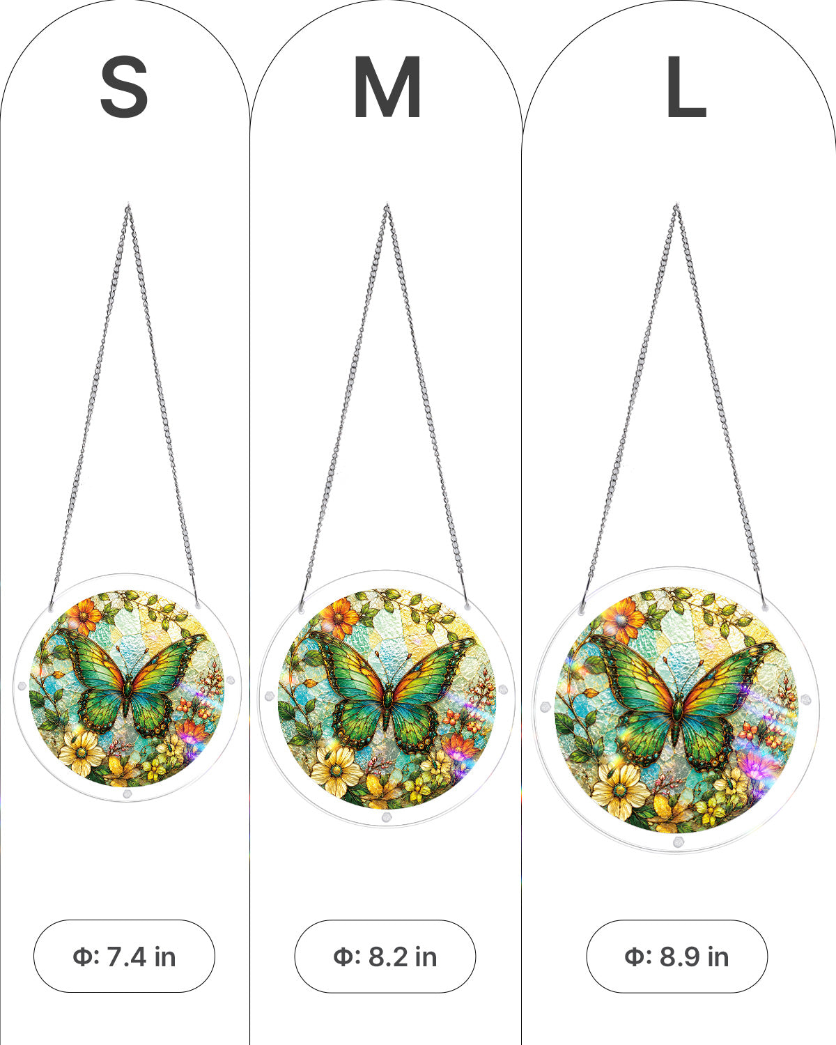 kaayee-suncatcher-emerald-butterfly-acrylpuzzle-medium-falter image 5