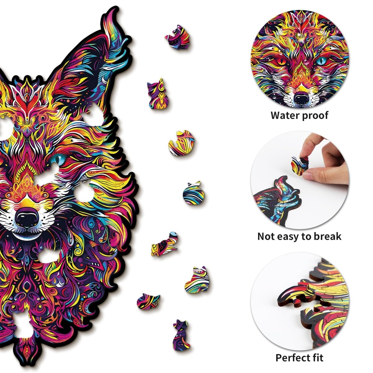 kaayee-wooden-puzzle-gorgeous-fox-holzpuzzle-medium image 2
