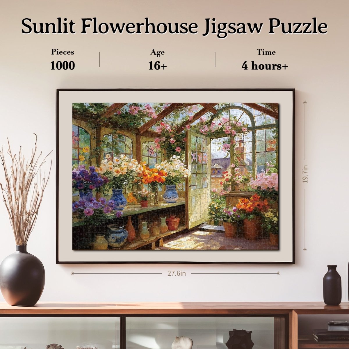 kaayee-cardboard-puzzle-sunlit-flowerhouse-1000-teile-eco image 6