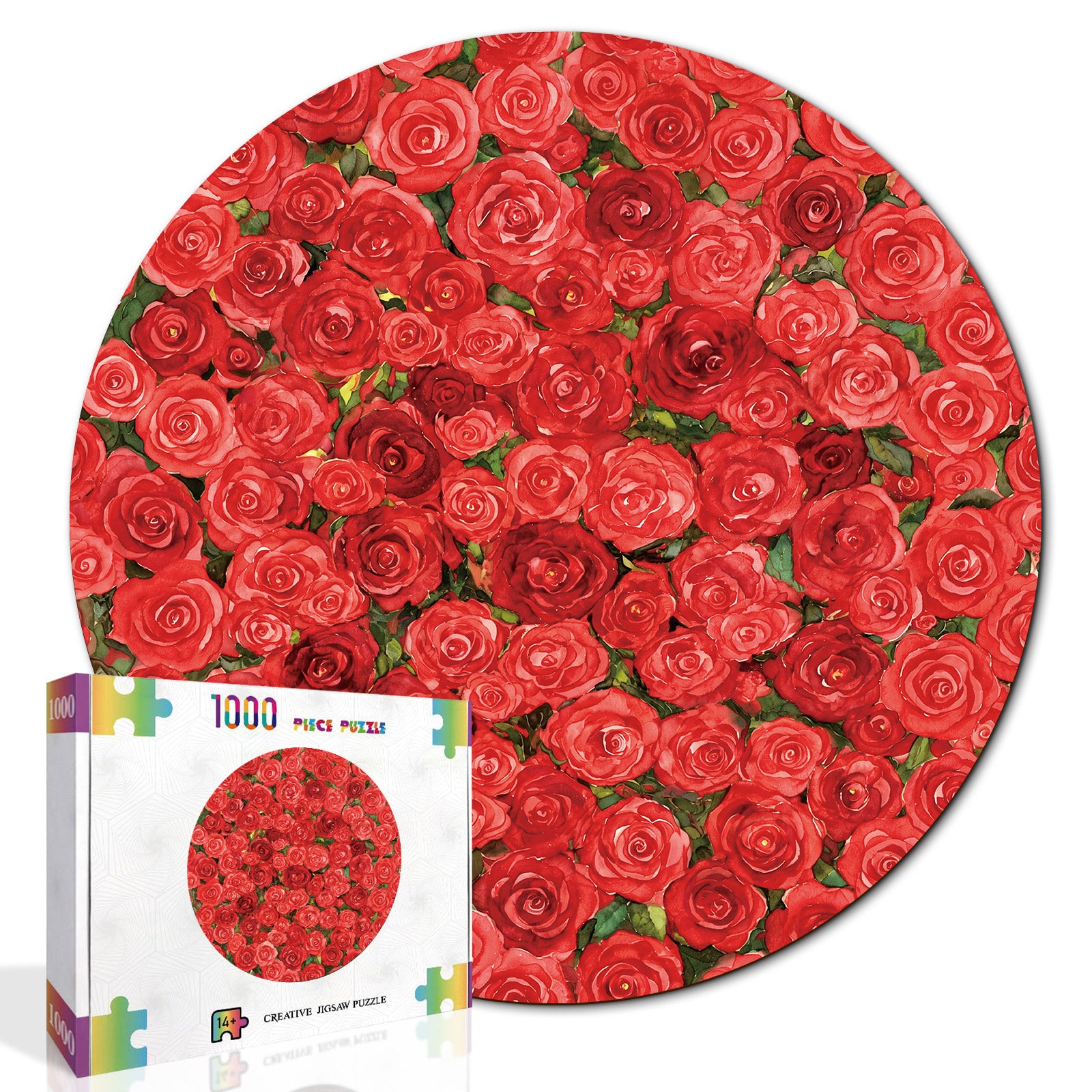 kaayee-cardboard-puzzle-rose-1000-teile-eco-white-board image 2
