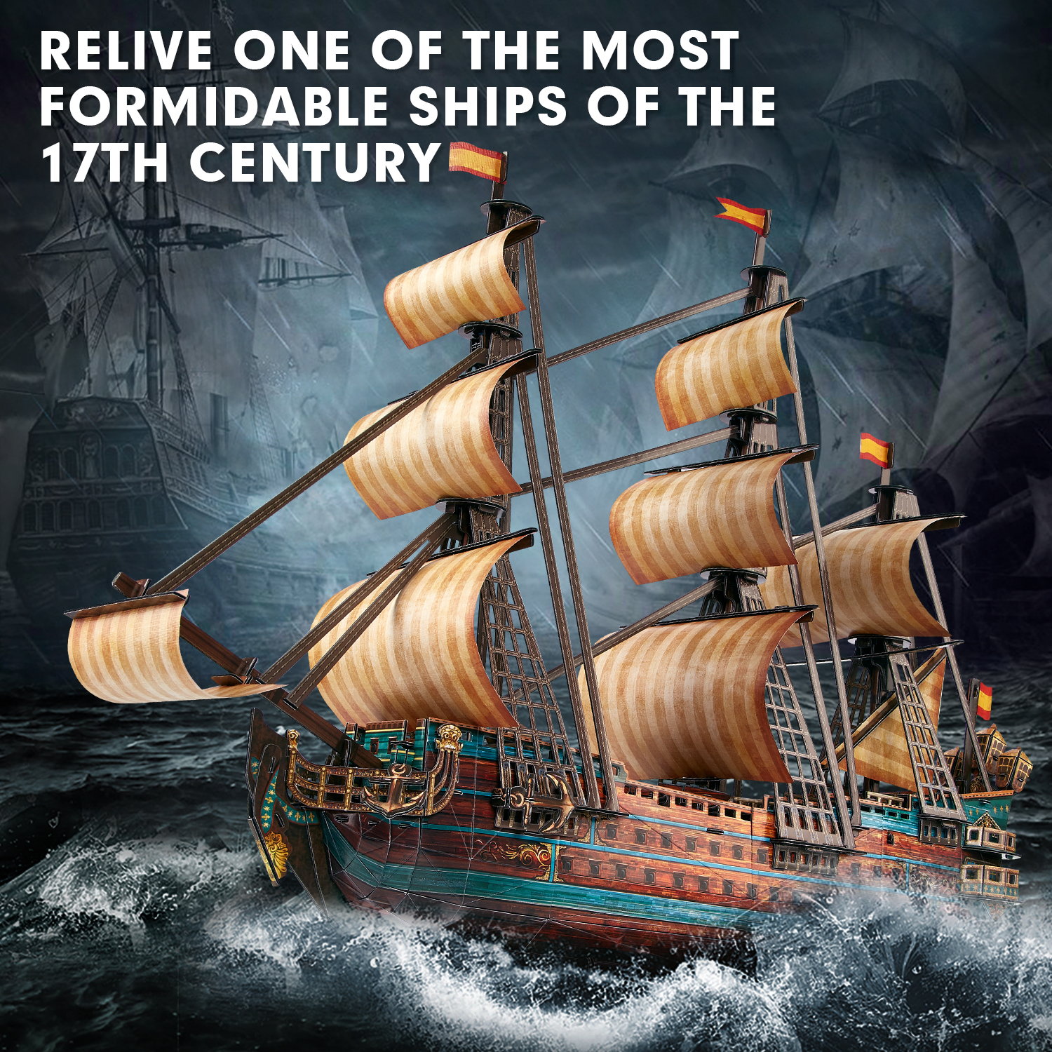 cubicfun-ships-vessels-san-felipe-t4017h-3d-puzzle-248-teile image 2