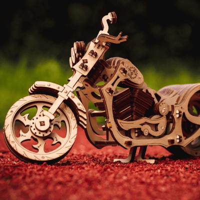 magicholz-mechanischer-bausatz-cruiser-bike-motorrad-mit-gummimotor image 8
