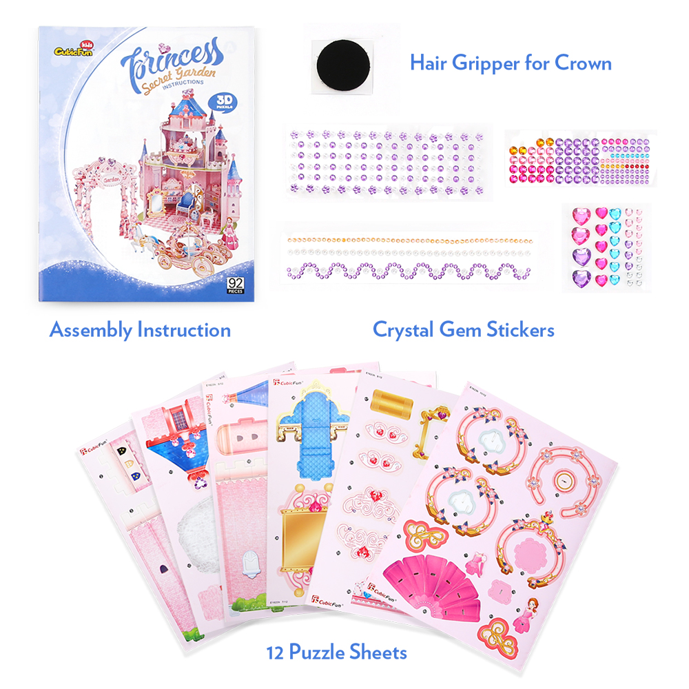 cubicfun-dollhouse-princess-secret-garden-e1623h-3d-puzzle image 3