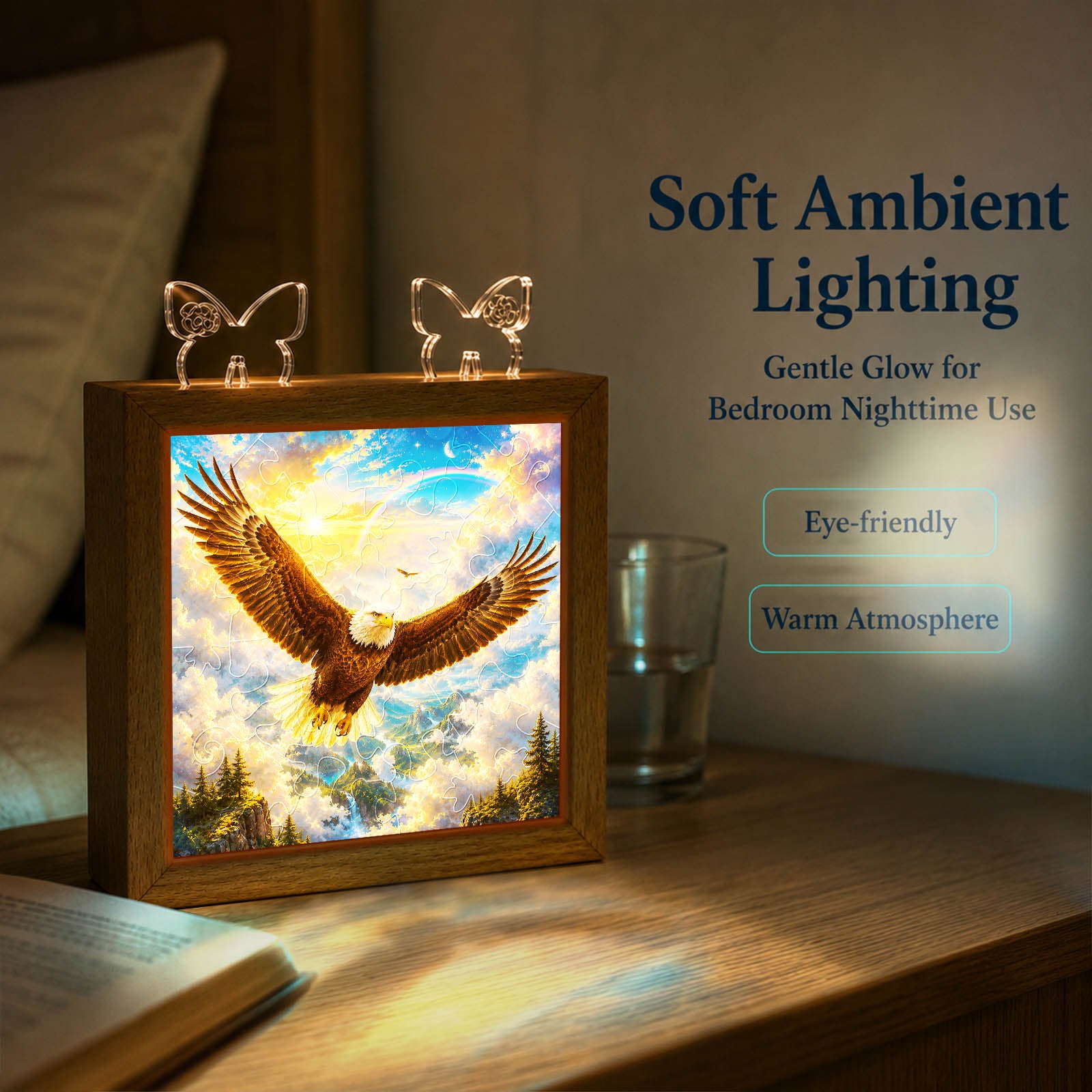 kaayee-night-light-soaring-eagle-acryl-puzzle-holzrahmen image 5