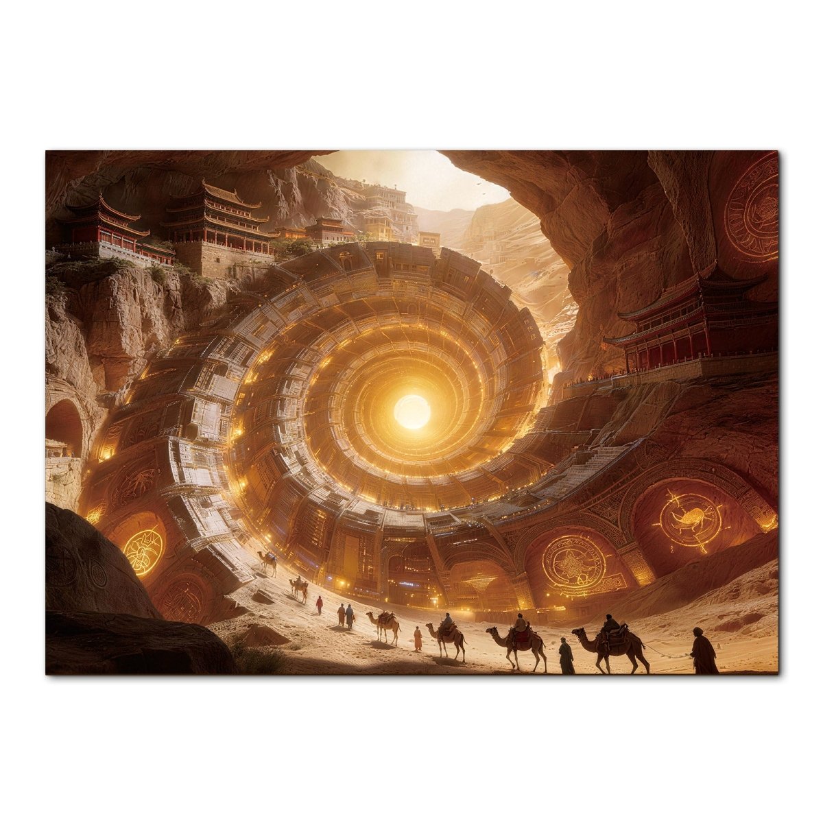 kaayee-cardboard-puzzle-golden-gatewheel-1000-teile-puzzle-standard image 1
