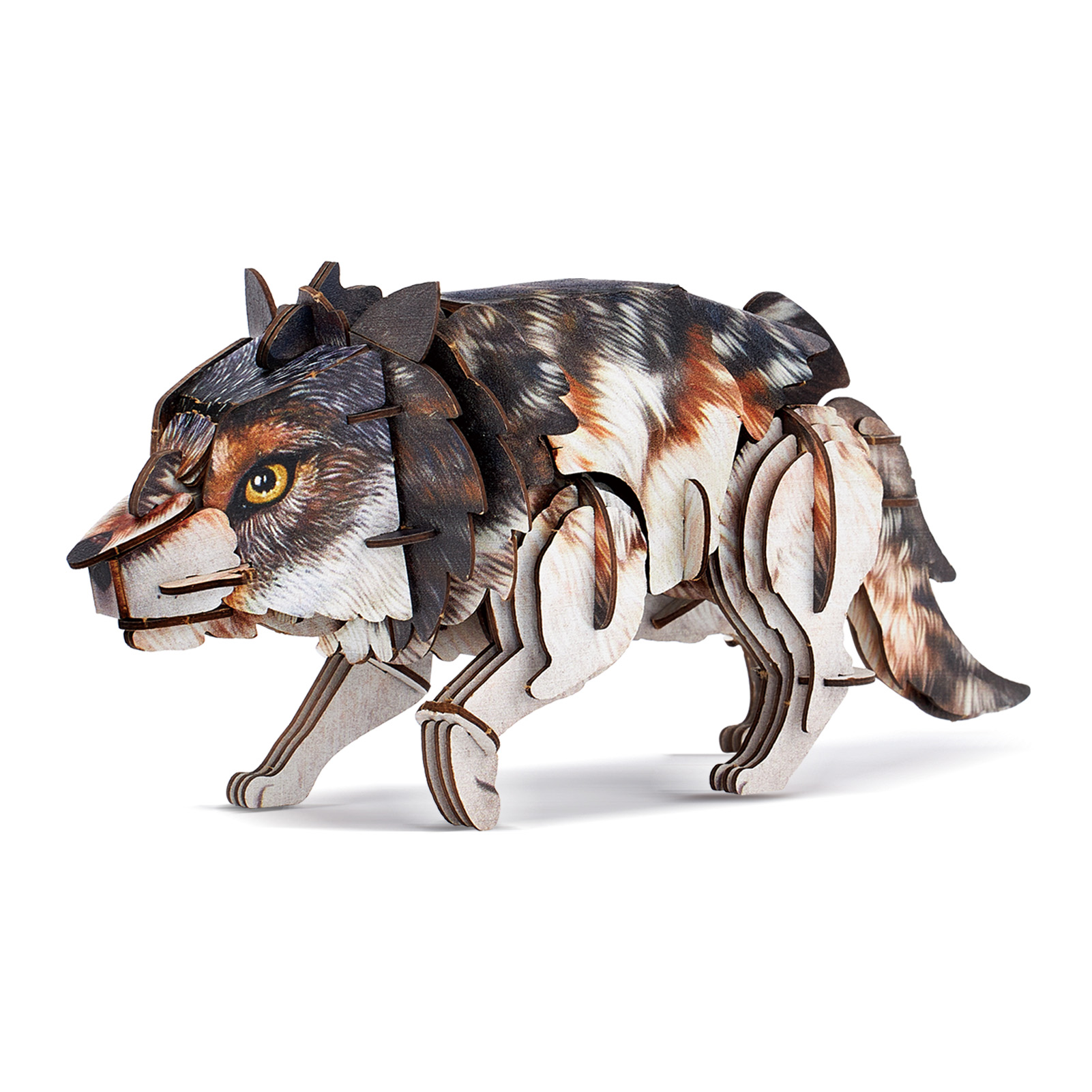 cubicfun-really-wild-animals-ds1180h-grauer-wolf-3d-puzzle image 2