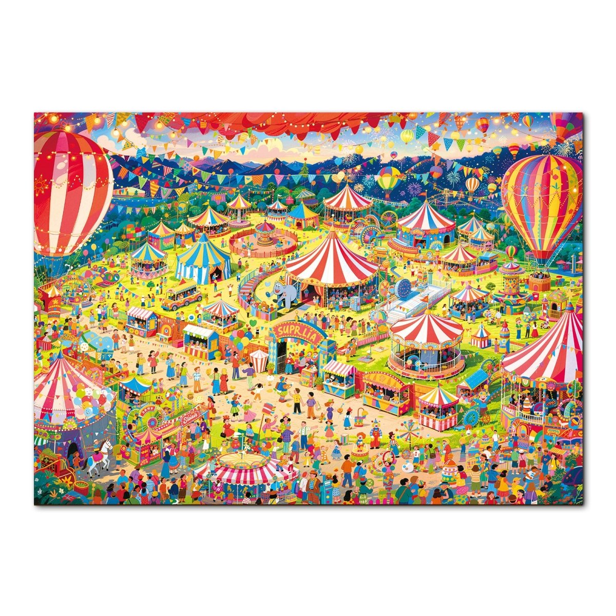 kaayee-starlit-circus-1000-teile-kartonpuzzle-eco-zirkus image 1