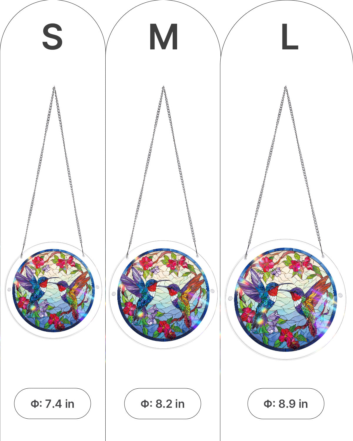 kaayee-suncatcher-puzzle-hummingbird-bloomscape-klein-18-8-cm-kolibri image 5