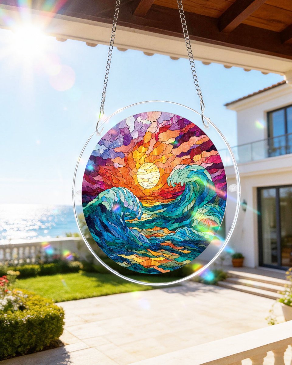 kaayee-suncatcher-golden-tide-fensterbild-small-acryl image 4