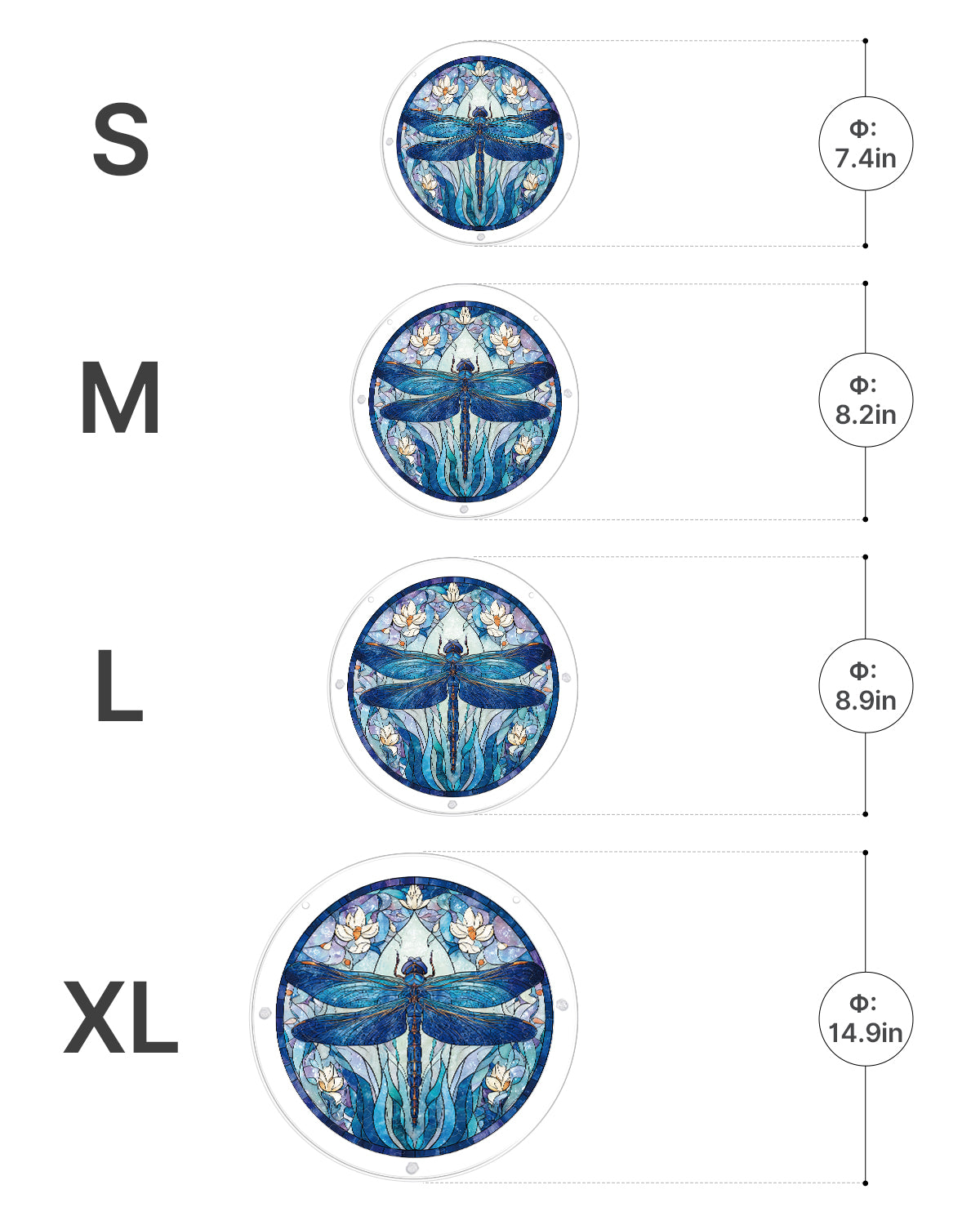 kaayee-moonlit-dragonfly-suncatcher-puzzle-libelle-20-8-cm image 4