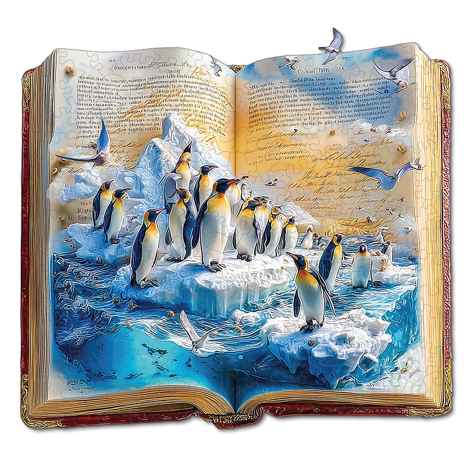 kaayee-wooden-puzzle-penguins-frozen-tale-holzpuzzle-medium-pinguin image 1