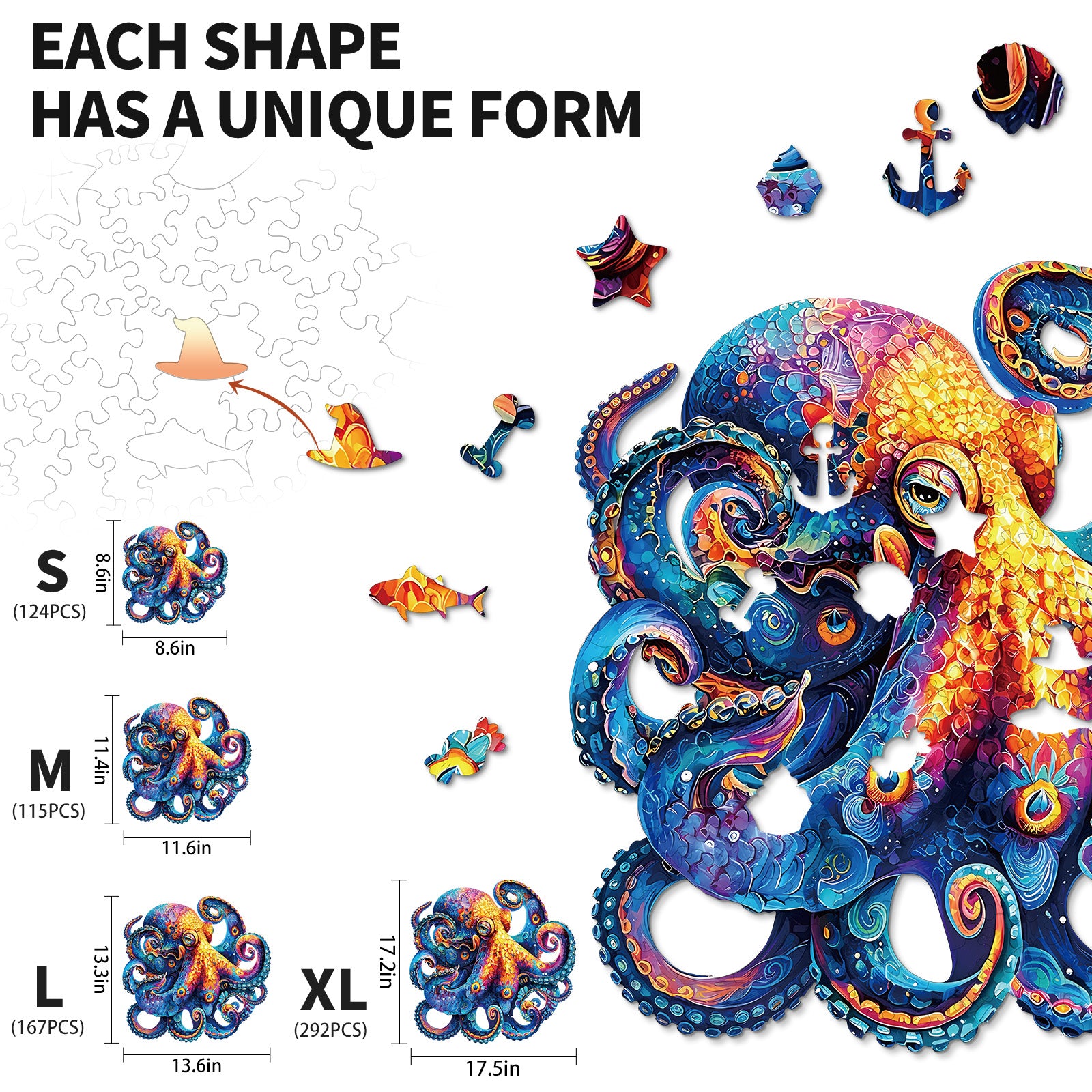 kaayee-wooden-puzzle-octopus-holzpuzzle-klein-tiermotiv-oktopus image 3