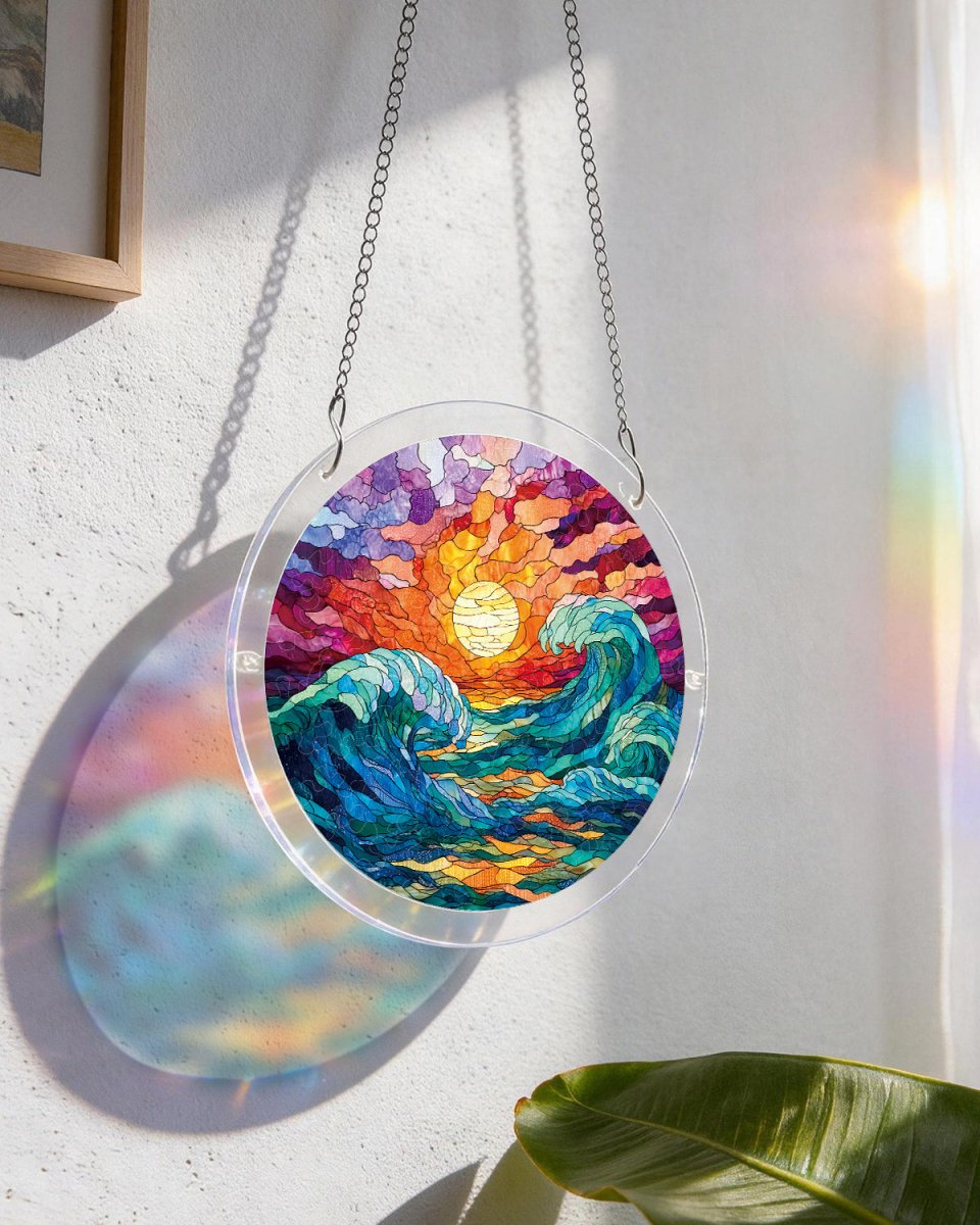 kaayee-suncatcher-golden-tide-fensterbild-small-acryl image 5