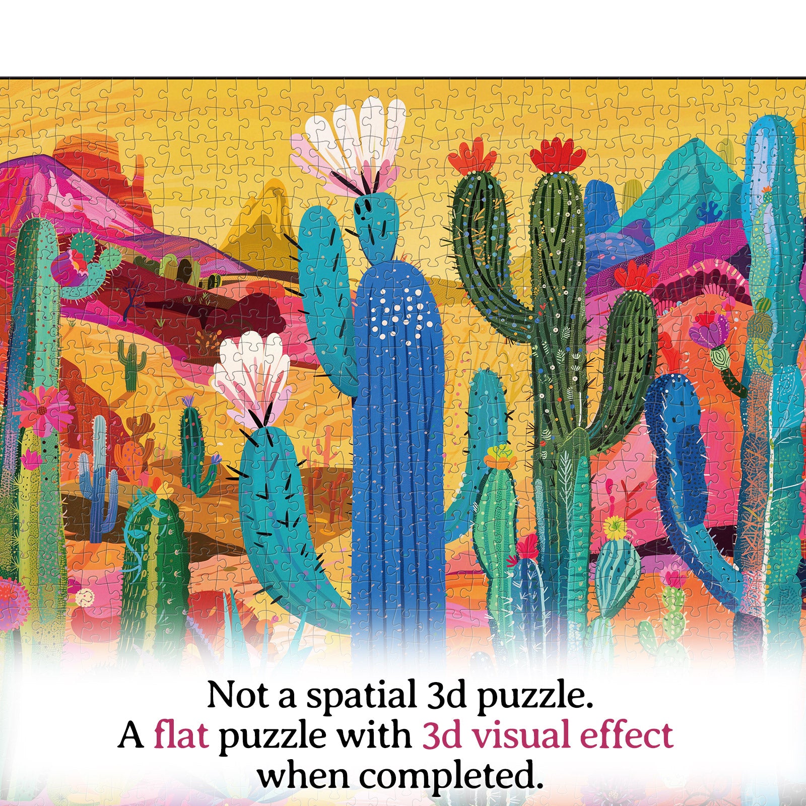 kaayee-neon-cactus-valley-puzzle-1000-teile-standard image 5