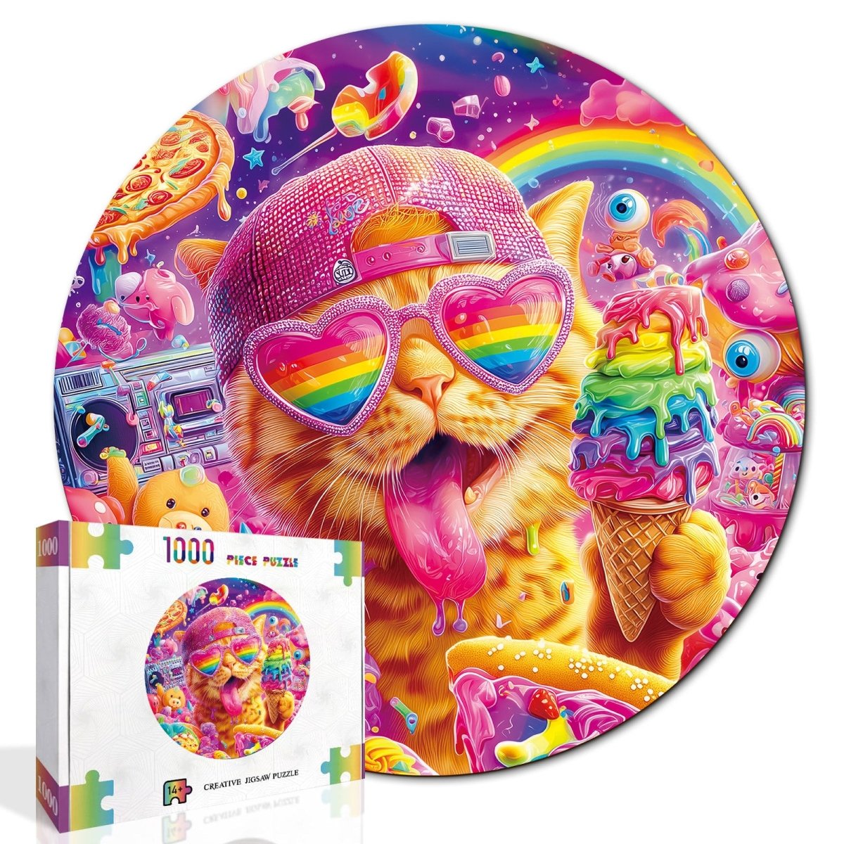 kaayee-cardboard-puzzle-candy-pop-cat-1000-teile-eco-katze image 2