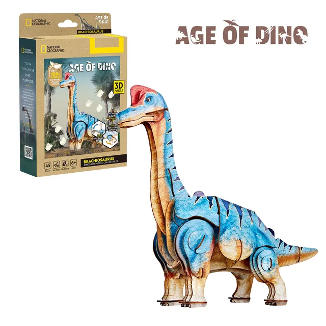 cubic-fun-ds1197h-brachiosaurus-3d-puzzle-age-of-dino image 1