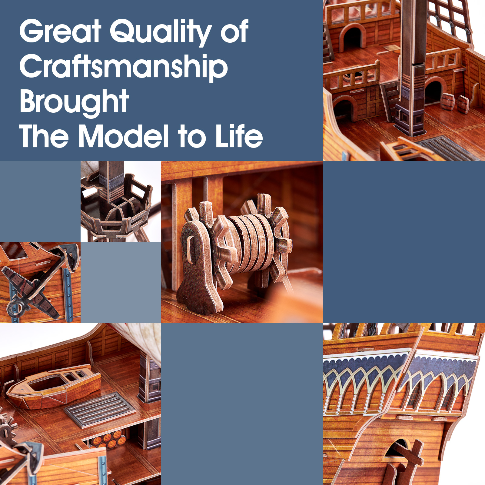cubicfun-ships-t4038h-santa-maria-schiff-3d-puzzle-204-teile image 5
