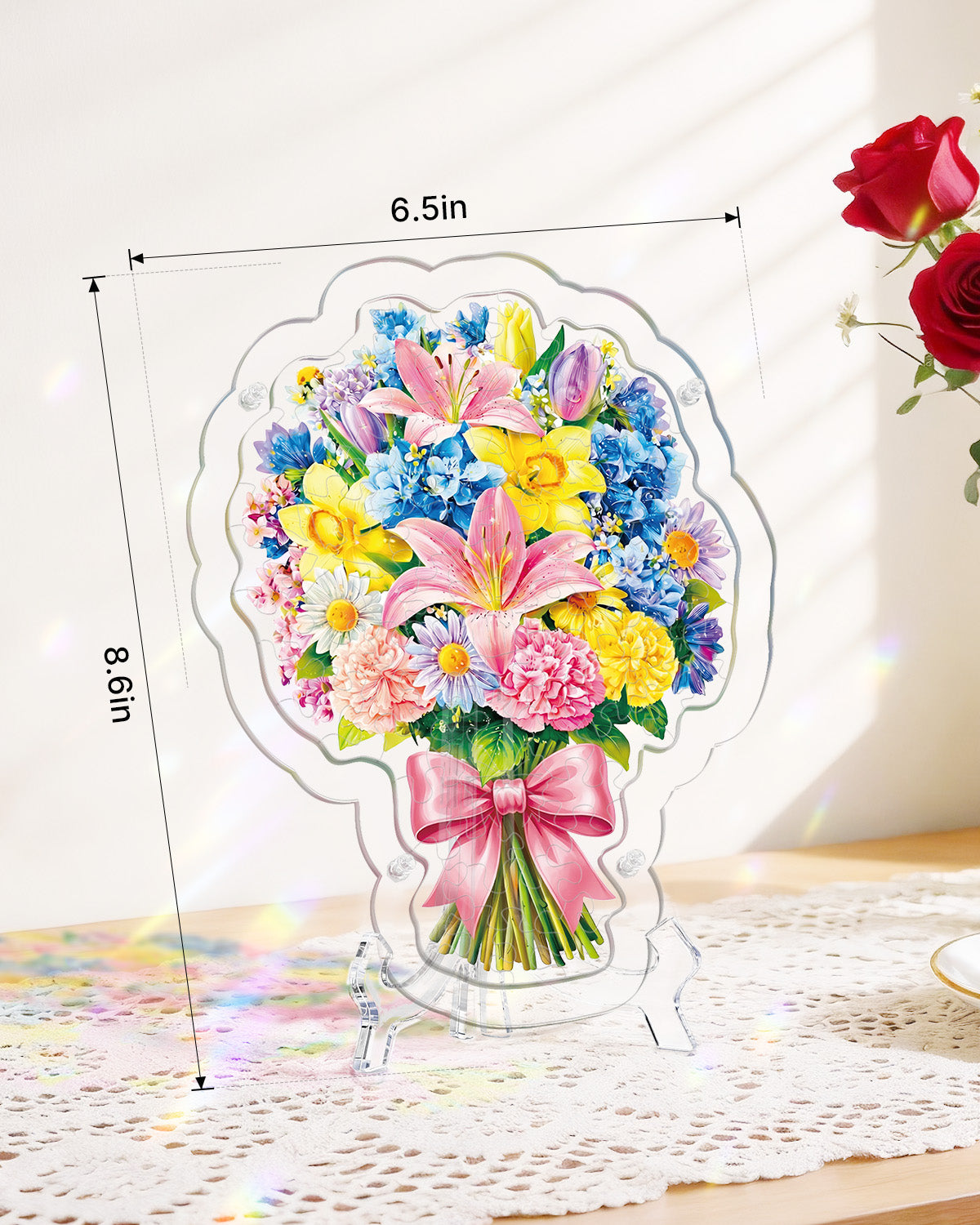 kaayee-suncatcher-puzzle-pink-lily-daffodil-acryl-sonnenf-nger-rosa image 4